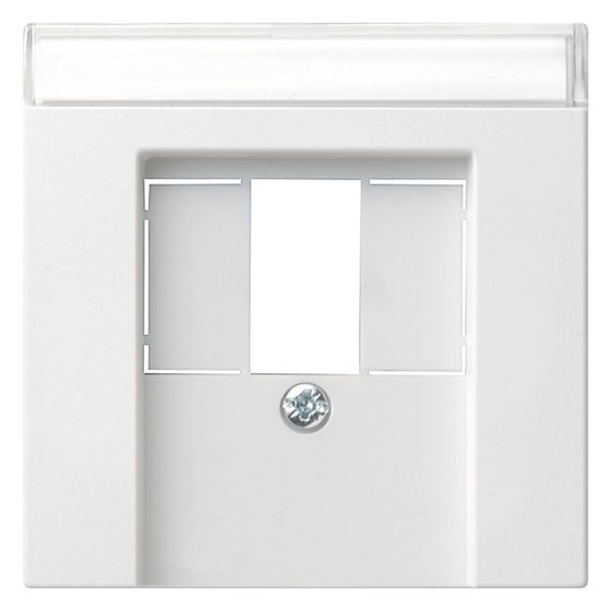 Gira Zentralplatte System 55, für TAE-Steckdose, Reinweiß, 087603