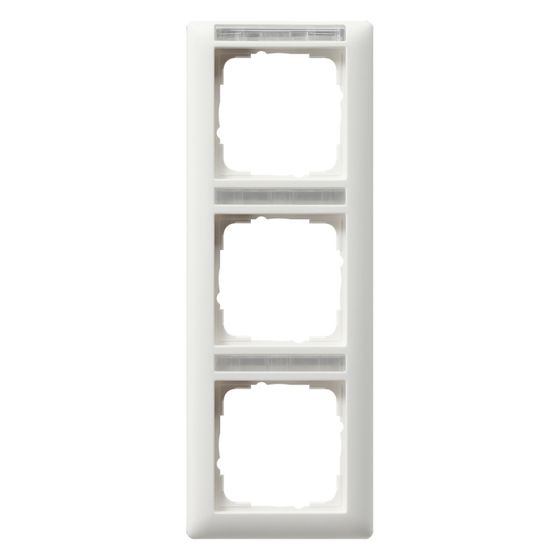 Gira Abdeckrahmen Standard 55, 3-fach, bruchsicher, Reinweiß seidenmatt, 110327