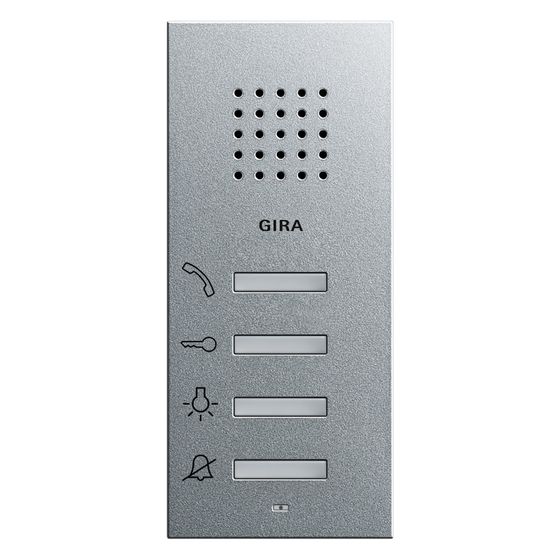 Gira Wohnungsstation AP System 55, Freisprechen, Alu, 125026