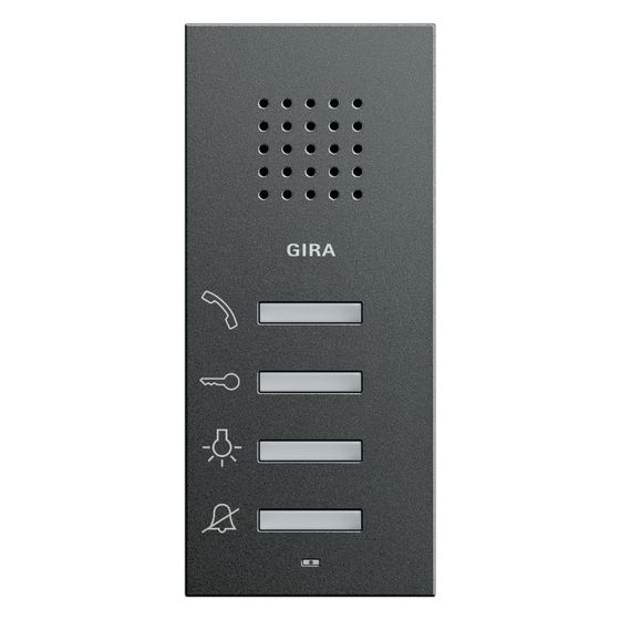 Gira Wohnungsstation AP System 55, Freisprechen, Anthrazit, 125028
