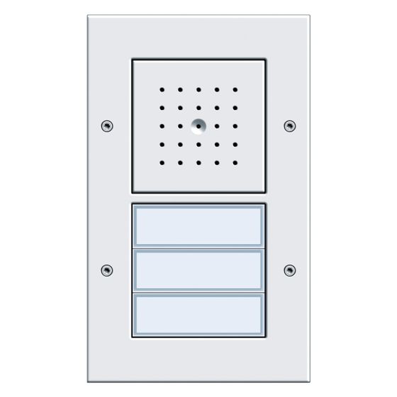 Gira Türstation AP 3-fach, 19mm, Reinweiß, 126766
