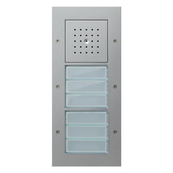 Gira Türstation AP, 6-fach, 19mm, Aluminium, 126865