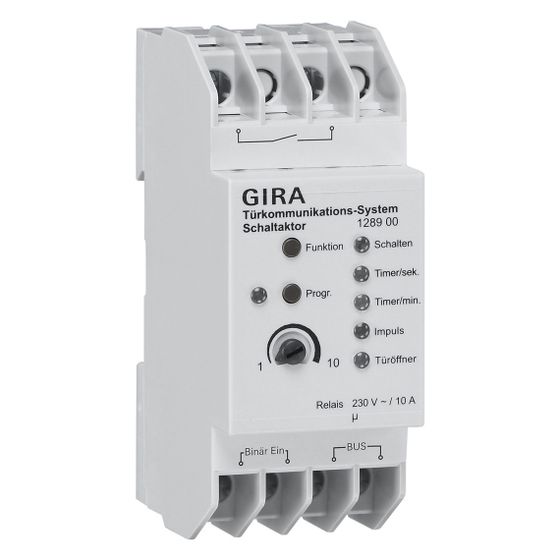 Gira TKS-Schaltaktor REG, 230V/10A, 5 Betriebsarten, 128900