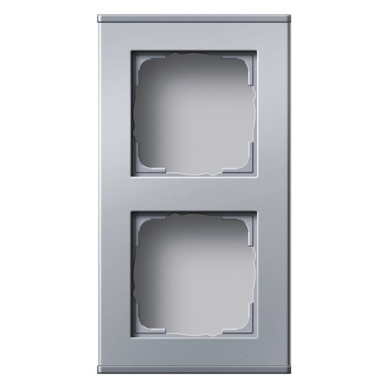 Gira Profil 2-fach, senkrecht/waagerecht, Aluminium, 136226
