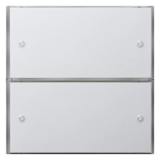 Gira KNX Tastsensor 3 Komfort 2-fach, Reinweiß glänzend, 2032112
