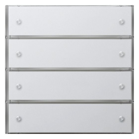 Gira KNX Tastsensor 3 Komfort 4-fach, Reinweiß glänzend, 2034112