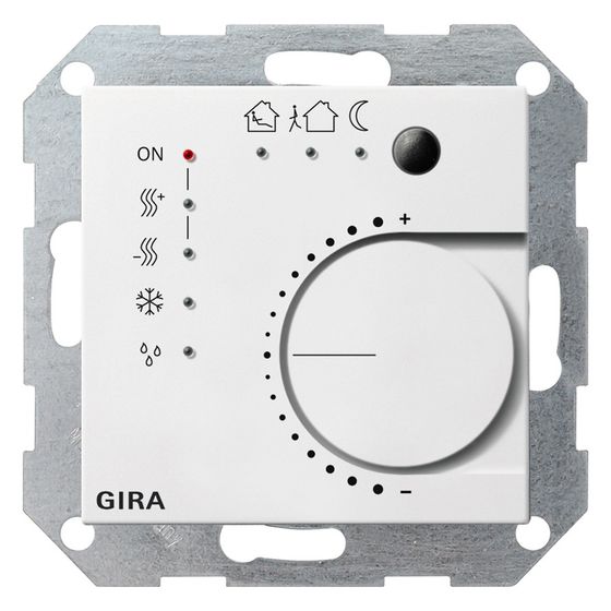 Gira Stetigregler System 55 210003, 4-fach Tasterschnittstelle, KNX, Reinweiß