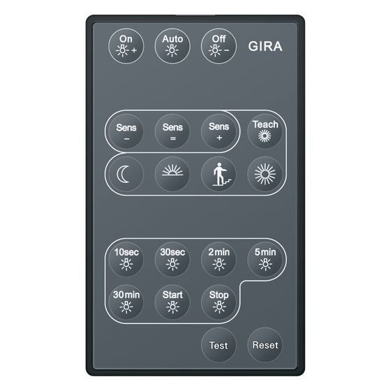 Gira Infrarot-Fernbedienung für Präsenzmelder Komfort KNX, 211500
