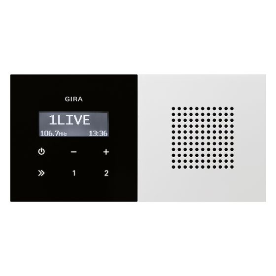 Gira Unterputz-Radio RDS, mit Lautsprecher, Reinweiß, 2280112