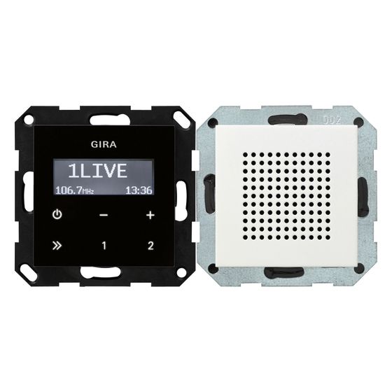 Gira Unterputz-Radio RDS System 55, Reinweiß seidenmatt, 228027
