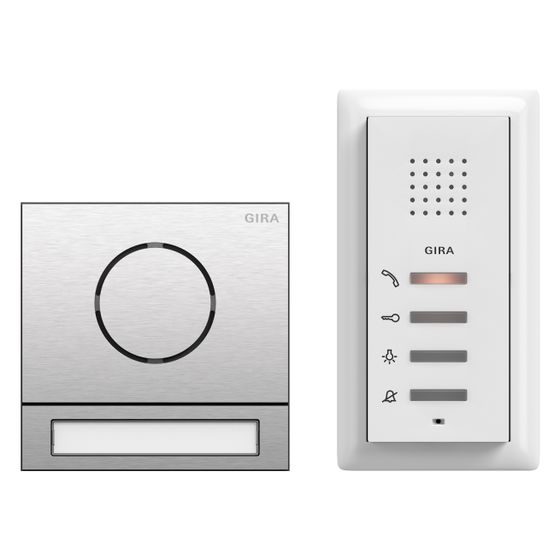 Gira Einfamilienhaus-Paket Audio System 106, Edelstahl, 2406000
