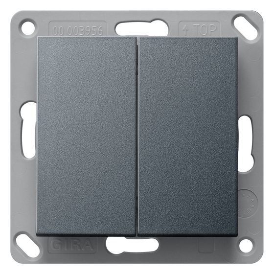 Gira Funk Wandsender System 55 2-fach, EnOcean, Anthrazit, 242228