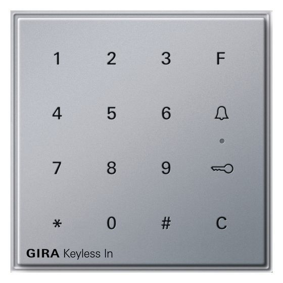 Gira Codetastatur Keyless In TX_44, Alu, 260565
