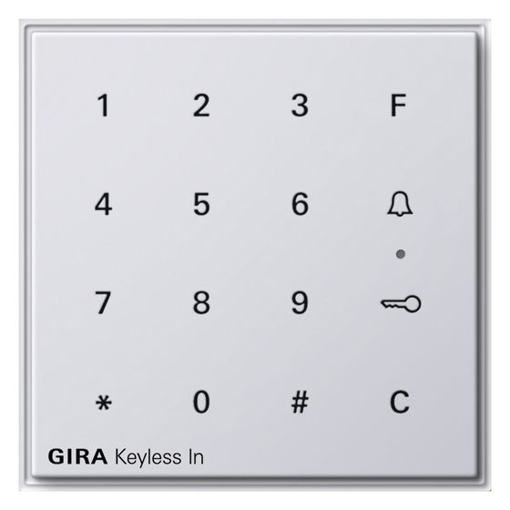 Gira Codetastatur Keyless In TX_44, Reinweiß, 260566