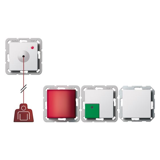 Gira Notrufset System 55, 250mA, Reinweiß glänzend, 291403