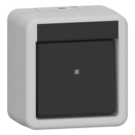 Gira Wippschalter 310230, 10AX 250V, IP44, Thermoplast, Grau