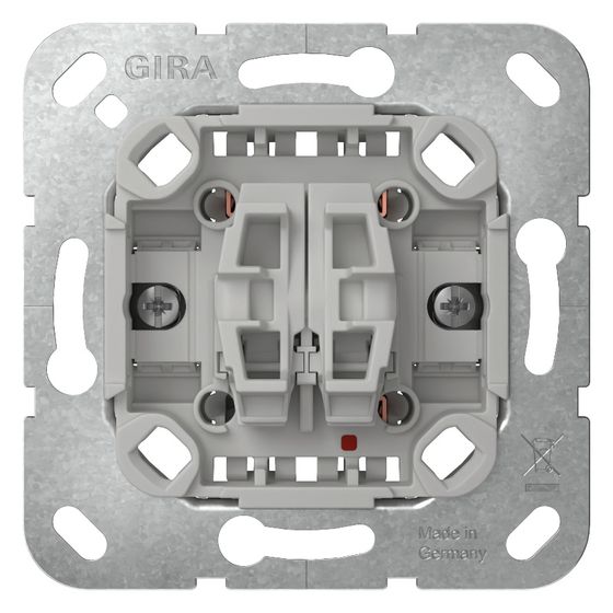 Gira Tastschalter Serien Einsatz, 10AX 250V, Thermoplast, 312500