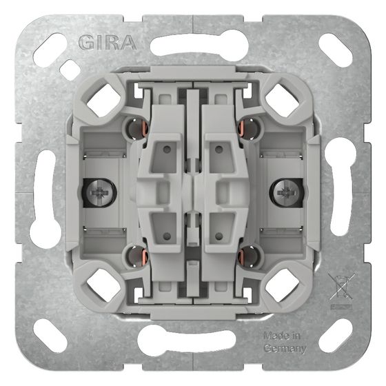 Gira Wipptaster 4f Schließer Einsatz, 10A, 250V, 1-polig, 314700