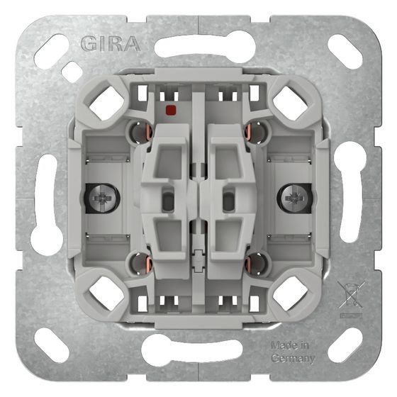 Gira Wipp-Jalousietaster Einsatz 315800, 10A 250V, Thermoplast