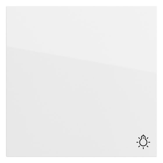 Gira Wippe mit Symbol Licht, Reinweiß glänzend, 328570
