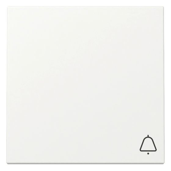 Gira Wippe System 55, Klingelsymbol, Reinweiß seidenmatt, 328627