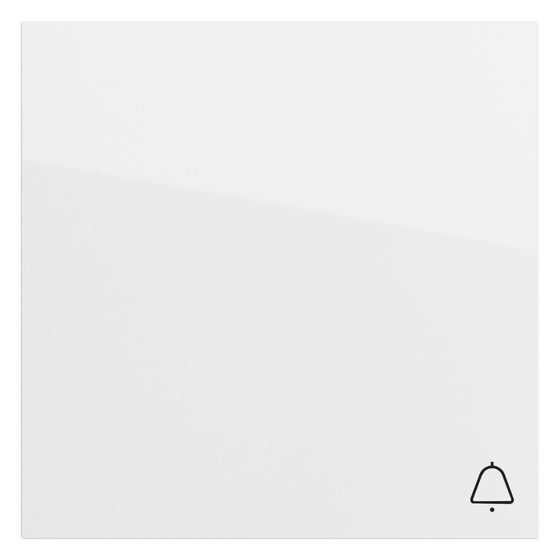 Gira Wippe mit Symbol Klingel, Reinweiß glänzend, 328670
