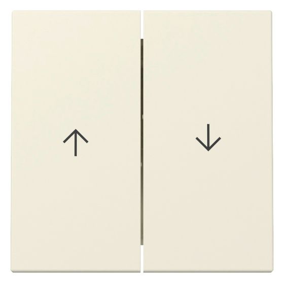 Gira Wippe 2-fach System 55, Pfeilsymbol, Cremeweiß, 329401