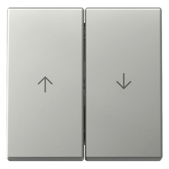 Gira Wippe System 55, 2-fach, Pfeilsymbol, Edelstahl, 3294600