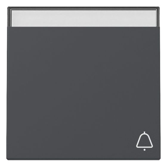 Gira Wippe System 55, Symbol Klingel, mit Beschriftungsfeld, Anthrazit, 367328