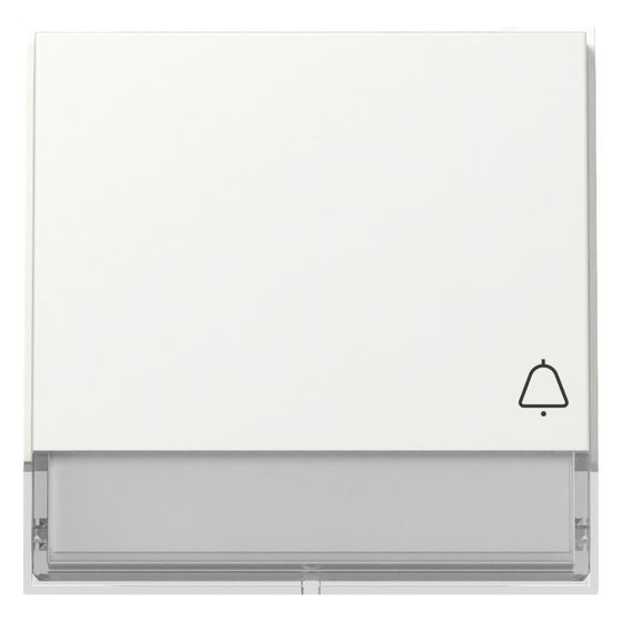 Gira Wippe mit Symbol Klingel und Beschriftungsfeld TX_44, IP44, Reinweiß, 367366