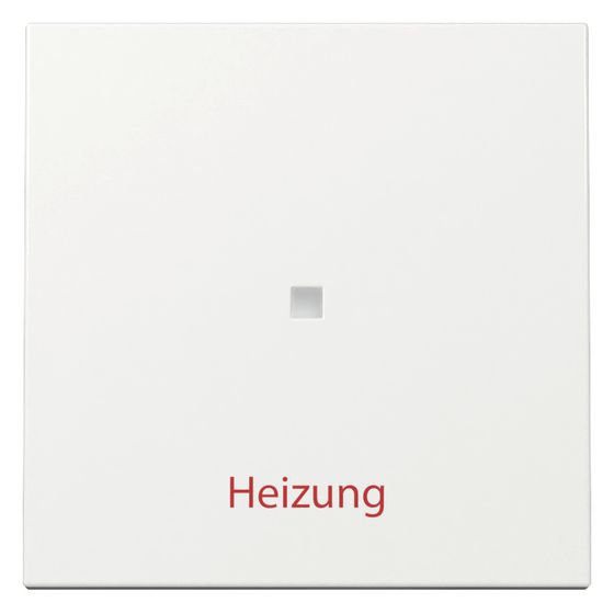 Gira Wippe System 55, Kontrollfenster, Heizung Ein/Aus, Reinweiß glänzend, 367803