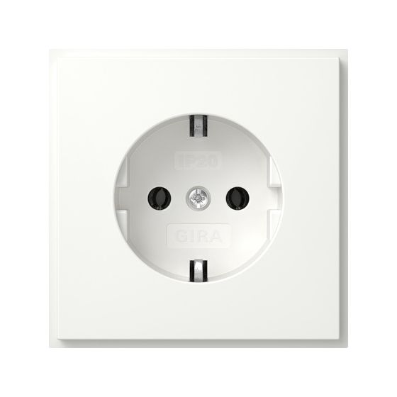 Gira Schutzkontakt-Steckdose TX_44, 16A 250V, IP20, Reinweiß, 418866