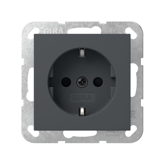 Gira Schutzkontakt-Steckdose System 55 445328, 16A 250V, Anthrazit