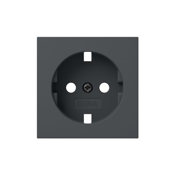 Gira Abdeckung Schutzkontakt-Steckdose System 55, 16A 250V, Anthrazit, 492028