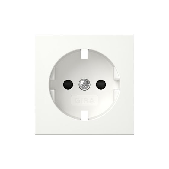 Gira Abdeckung für Schutzkontakt-Steckdose System 55, 16A 250V, Reinweiß, 492103