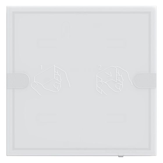 Gira Tastsensor 4 Komfort 1-fach, 95x95mm, Weiß, 5001003