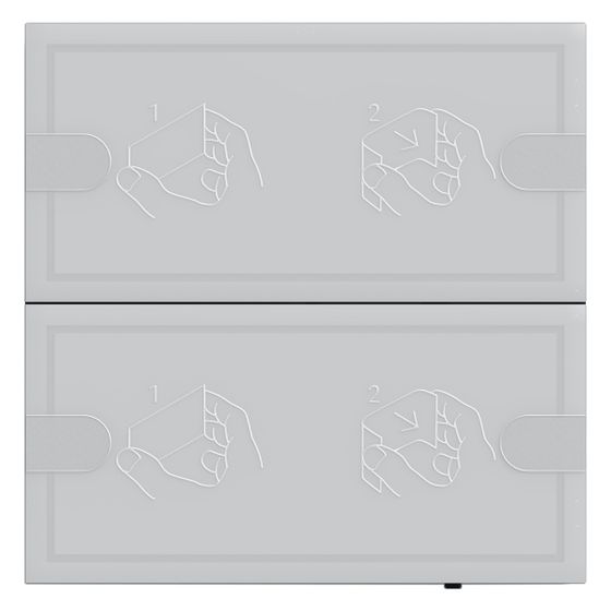 Gira Tastsensor 4 Komfort 2-fach, 95x95mm, Anthrazit, 5002028
