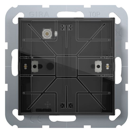 Gira Tastsensor 4 Komfort 1-fach KNX System 55, mit Temperatursensor, Luftfeuchtefühler, 504100