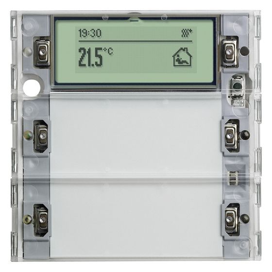 Gira Tastsensor 3 Plus 2-fach System 55, KNX, mit Inbetriebnahme-Wippe, 514200