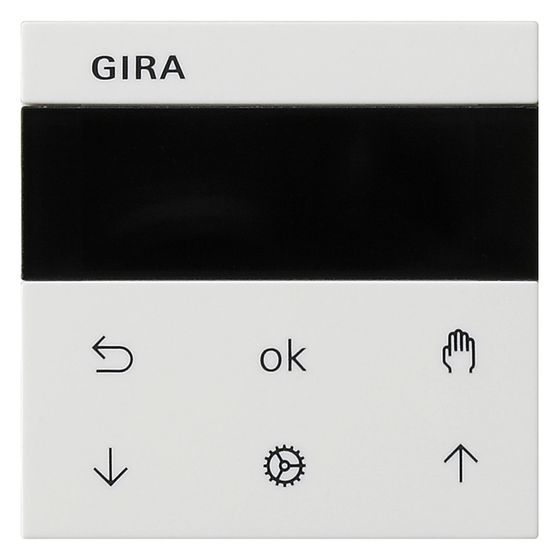 Gira Jalousie- und Schaltuhr Display System 3000, System 55, Reinweiß, 536603