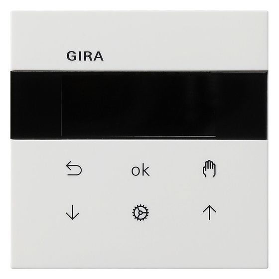 Gira Jalousie- und Schaltuhr Display System 3000, Reinweiß glänzend, 5366112