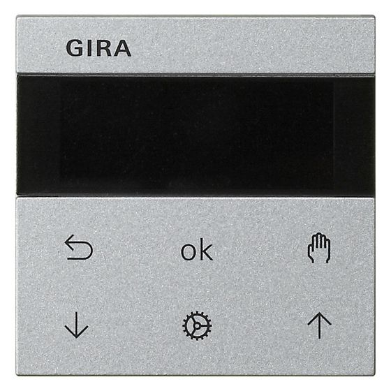 Gira Jalousie- und Schaltuhr Display System 3000, System 55, Alu, 536626