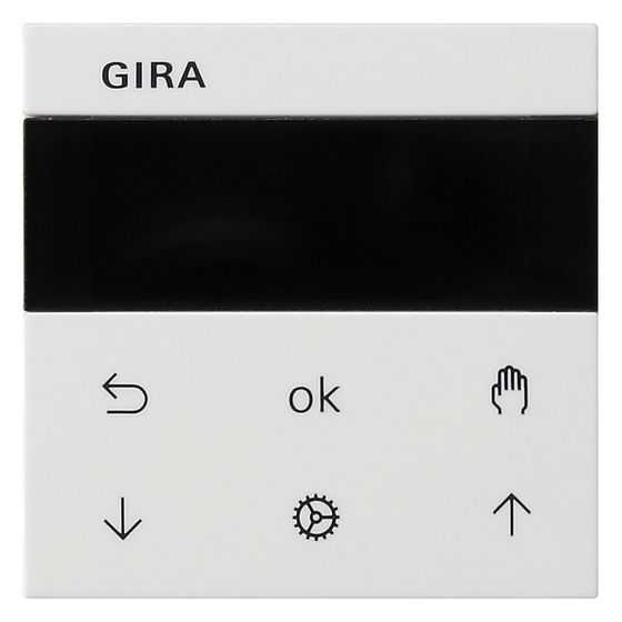 Gira Jalousie- und Schaltuhr Display System 3000, System 55, Reinweiß seidenmatt, 536627