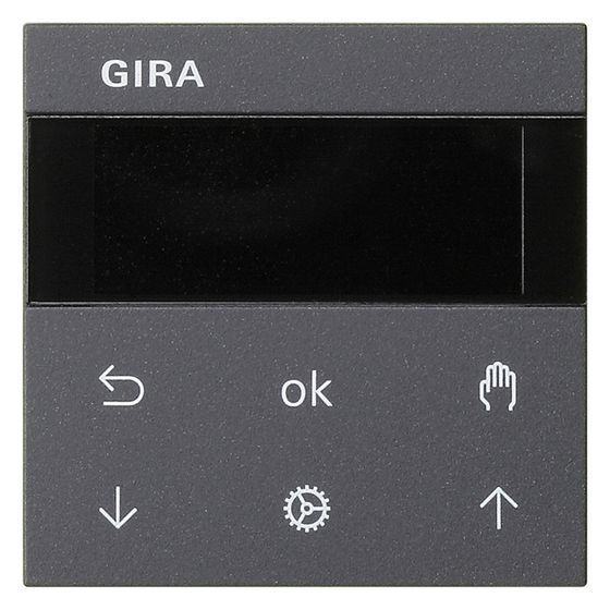 Gira Jalousie- und Schaltuhr Display System 3000, System 55, Anthrazit, 536628