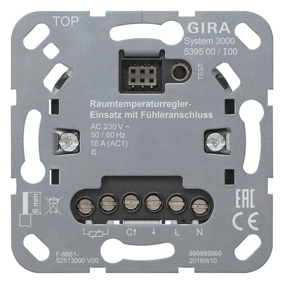 Gira Raumtemperaturregler-Einsatz System 3000, 539500
