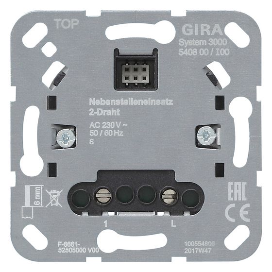 Gira Nebenstelleneinsatz System 3000, 2-Draht, 540800