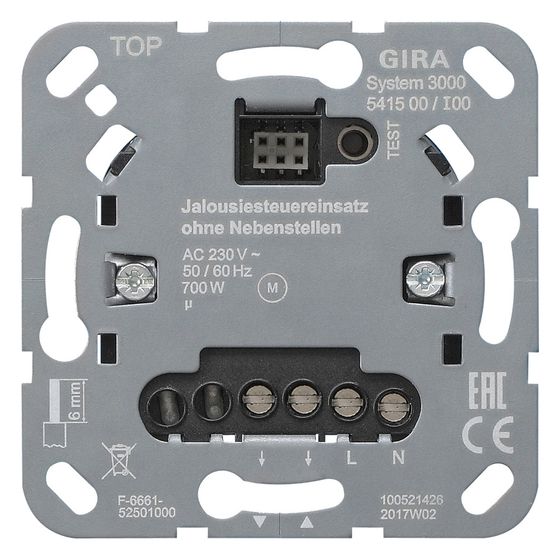 Gira Jalousiesteuereinsatz System 3000, 541500