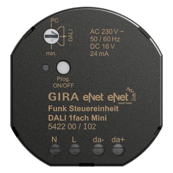 Gira Funk Steuereinheit Mini DALI eNet, 1-fach, 12 Teilnehmer, 542200