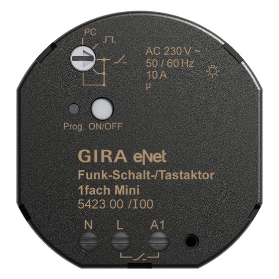 Gira Funk Schalt-Tastaktor Mini 1-fach eNet, 542300