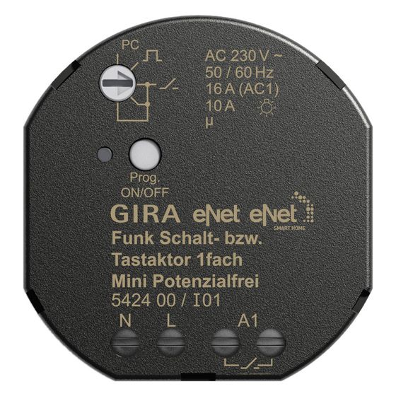 Gira Funk Schalt-Tastaktor eNet Mini 1-fach, potenzialfrei, 542400